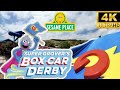 Super Grovers Boxcar Derby Front Row POV 4k Experience Sesame Place San Diego Rollercoaster