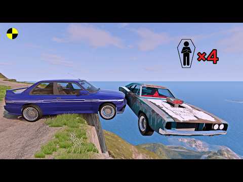 Realistic High-Speed Car Crashes in BeamNG.drive #124 | Ultra Detailed Crash Compilation
