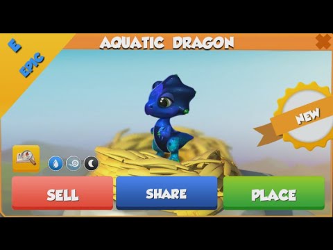 ❤ AQUATIC dragon hatched. Dragon Mania Legends. EPIC dragon