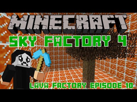 EPIC Minecraft FAIL! Surrounded By Lava in Sky Factory 4 - Ep. 10