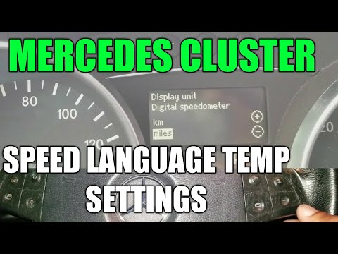 Part of a video titled Change your Mercedes Language, MPH, KPH Settings From The Cluster