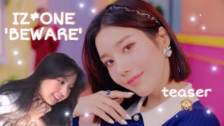 (JP/KR/ENG) IZ*ONE 아이즈원 &#39;BEWARE&#39; MV TEASER REACTION😆😆