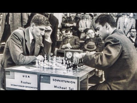 Bobby Fischer vs Mikhail Tal | Curacao Candidates, 1962 #chess