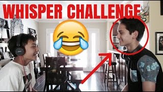 WHISPER CHALLENGE! FT. TENZING TRAINOR & CONNOR SAMPLE