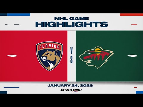 NHL Highlights | Panthers vs. Wild - January 24, 2026