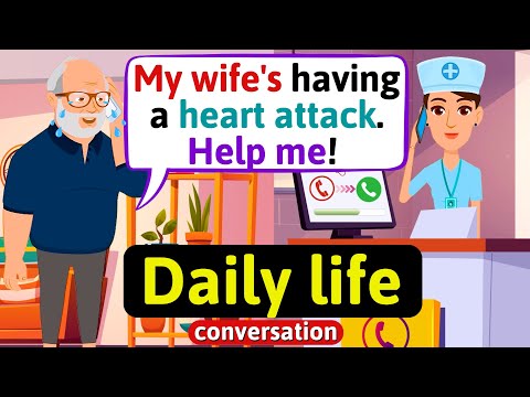 Everyday English conversation (Making an Emergency call) English Conversation Practice