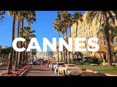 [4K] Walking Tour of Cannes 🌴 France 🇫🇷 | Glamour, Beaches & Mediterranean Life! 🌍
