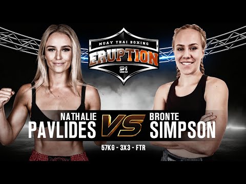 Eruption Muay Thai 21: Nathalie Pavlides Vs Bronte Simpson
