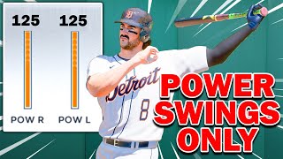 ONLY POWER SWINGS WITH MAX POWER! MLB The Show 24 | Road To The Show Gameplay 35