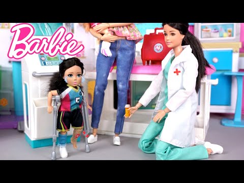 Barbie & Ken Doll Family Get Well Routine - Hospital Visit