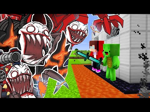 Choo Choo Charles vs The Most Secure House - Minecraft-Spiel von Mikey und JJ (Maizen Parodie)