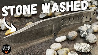 How To Stone Wash A Knife  Full Guide  Knife Makin
