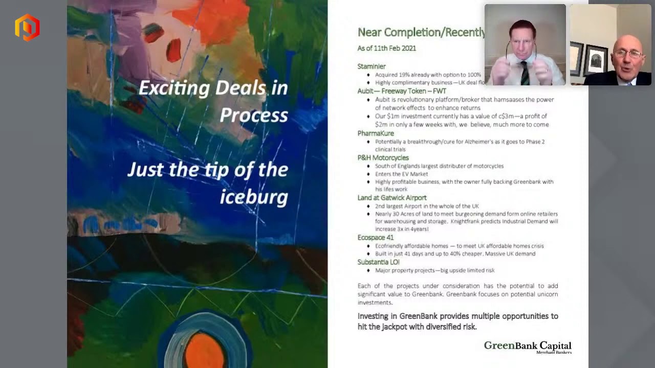 GreenBank Capital presents at Proactive's One2One virtual investor forum