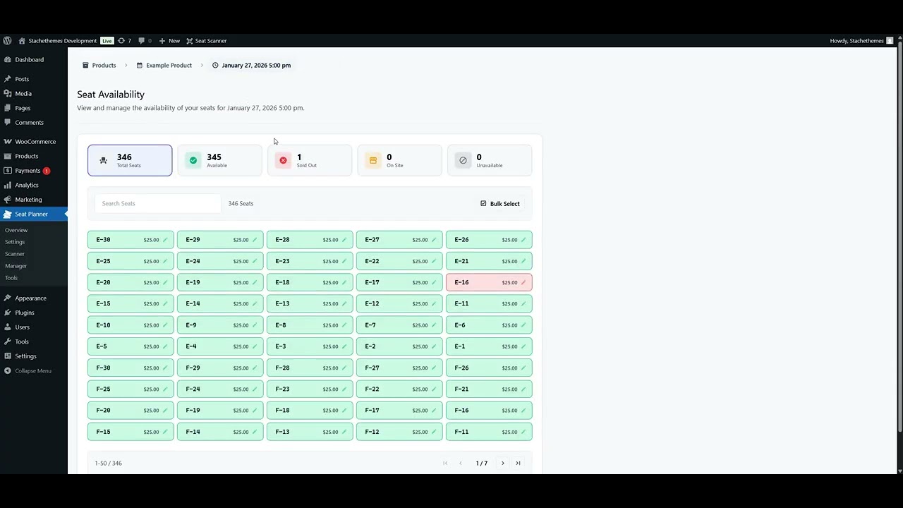 How to Edit Order or Change Seat Status
