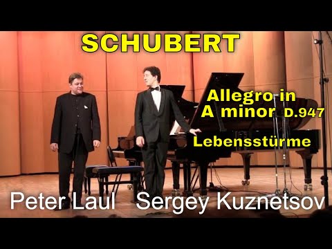 Schubert, Allegro in A minor for piano four hands D. 947 — Sergey Kuznetsov & Peter Laul