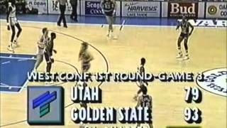 Karl Malone: Tough Battle vs. Chris Mullin and the Warriors (1989 Playoffs, 33 points)