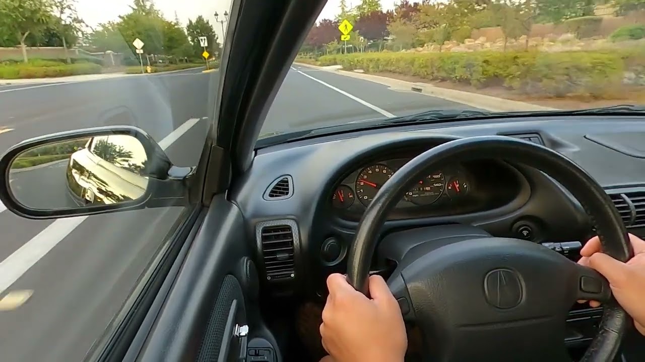 2000 Acura Integra Type R, driving around the street