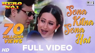 Download lagu Sona Kitna Sona Ha (Jhankar)i | Govinda & Karisma Kapoor | Udit N & Poornima | Hero No.1 mp3