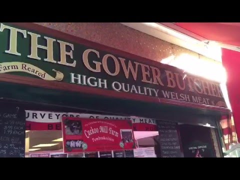 The Sausage Makers - Badger and Claire at The Gower Butcher in swansea City centre.