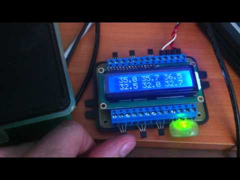 6-и канальный CAN-датчик температуры