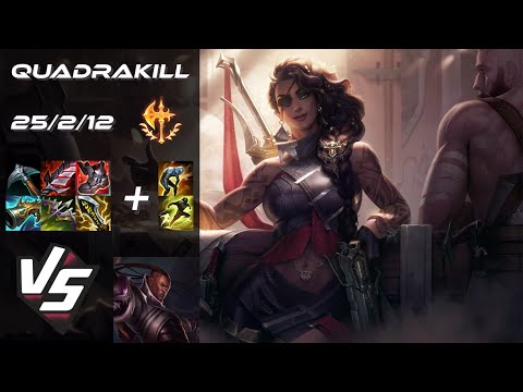BOTTOM Samira vs Lucian [QUADRAKILL] - EU Grandmaster Patch 25.S2.4