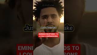 Eminem Responds to J.Cole&#39;s Comparisons #shorts #eminem
