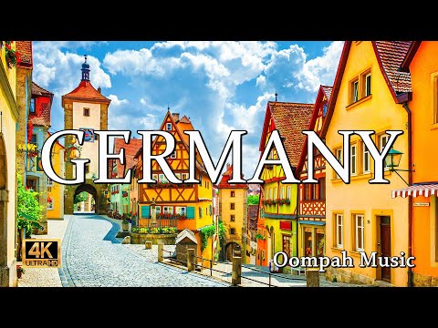 Germany – Flying Over Germany – Traditional German Music - Oompah Music – Munich, Berlin, Fussen