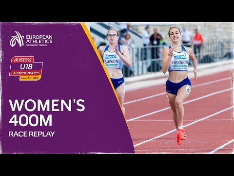 Women's 400m Final | Race Replay | European Athletics U18 Championships