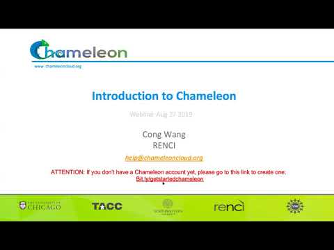 [DEPRECATED] Introduction to Chameleon presented by Cong Wang | August 27, 2019