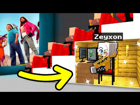 Ho COSTRUITO una STANZA SEGRETA DENTRO un CINEMA in Minecraft!