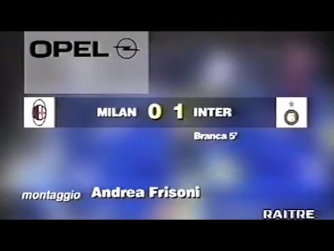 Milan-Inter 0:1, 1995/96 - Domenica Sportiva (Marco Branca)