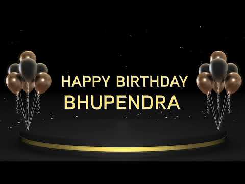 Wish you a very Happy Birthday Bhupendra