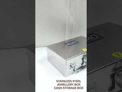 Metal stainless steel jewellery box, size/dimension: 7