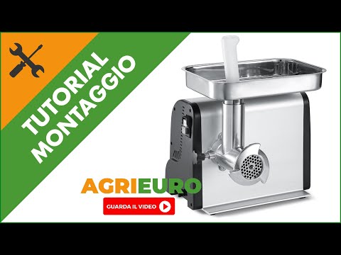 Tritacarne Elettrico Sirman TC 12 Denver - In Alluminio e Acciaio Inox - 550 W: montaggio