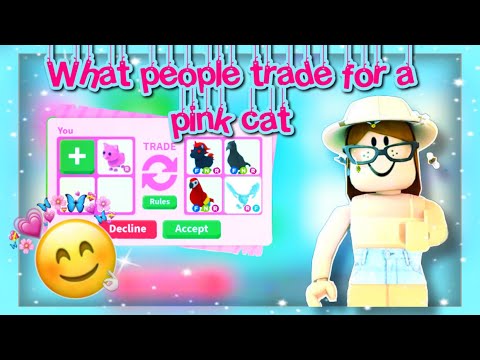 YouTube video about: What is a ride pink cat worth in adopt me?