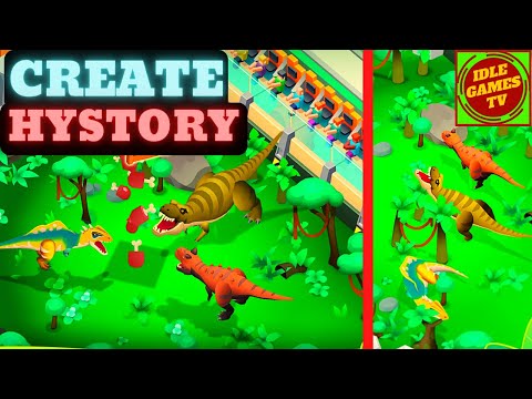 idle Dinosaur Park—Jurassic Tycoon, beginner tips and tricks, guide, game review, android gameplay - YouTube