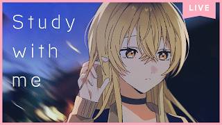 【 Study with me 】3h🌜いっしょに勉強&作業 / 30min+5min【 にじさんじ / 家長むぎ 】