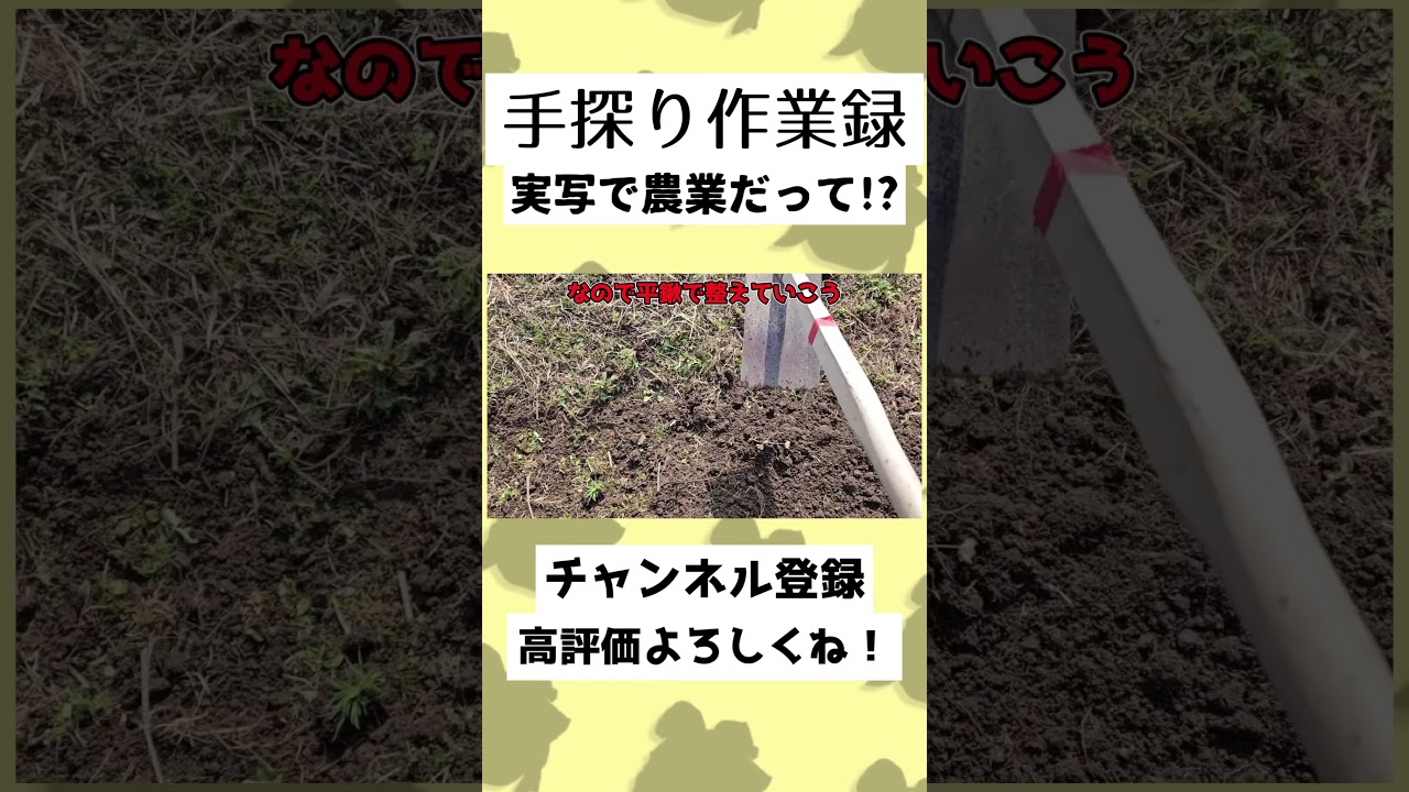 【50秒】畑をつくるよ畝づくり！？ #ゆっくり実況 #Shorts