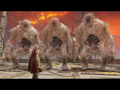 3 Snow Trolls Vs Bosses (No Stun) - Elden Ring