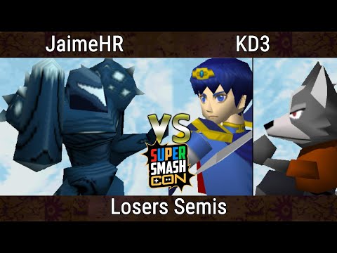 SSC 2023 Losers Semis - JaimeHR (Dark Samus) Vs. KD3 (Marth, Wolf) Smash Remix - SSB64