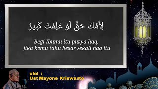 Download lagu SYA'IRAN IBU | UMMI | LI UMMIKA oleh : Ust Mayone Kriswanto mp3