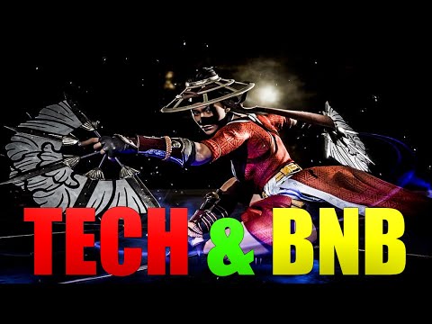 MK11 - Kitana Half-Blood Stance Cancels (Tech) and two Reliable BnB Combos