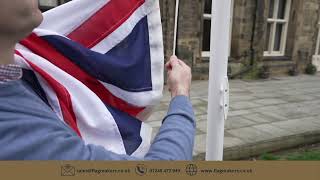 Flying Your Flag on a Flagpole with an External Halyard