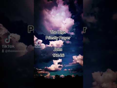 The High Priestly Prayer: John 17:1-26 ESV