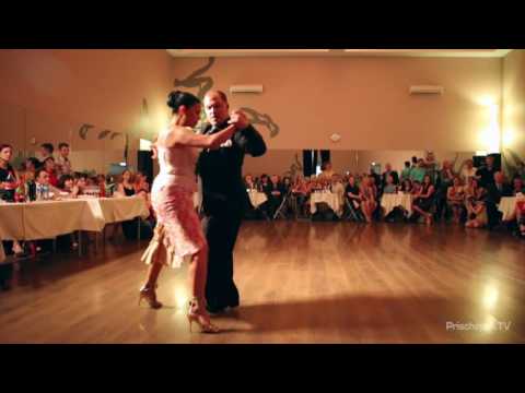  Andrea Reyero  and  Sebastian Missé  are  dancing  at  Russian Tango Congress  in  2016