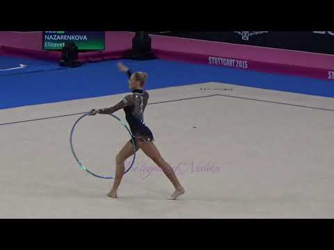 Elizaveta NAZARENKOVA (UZB) hoop - 2015 Stuttgart worlds Qualifs