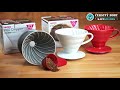 Alternativní příprava kávy Hario Dripper V60-02 Ceramic Red