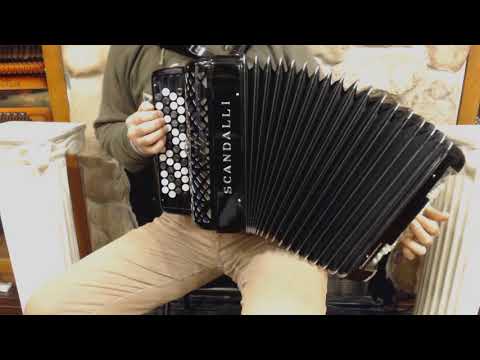SCANC11B - Scandalli Conservatorio C111 B System 4 Row Chromatic Converter Accordion M 37 96 $2999