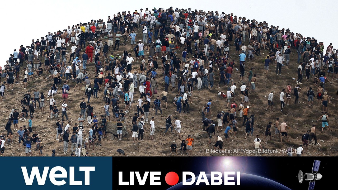 CEUTA LIVE: Über 40.000 MIGRANTEN stürmen spanische Enklave! Dramatische Zustände! WELT LIVE DABEI