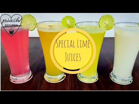 Special Lime Juices | 4 Refreshing Lime Varieties